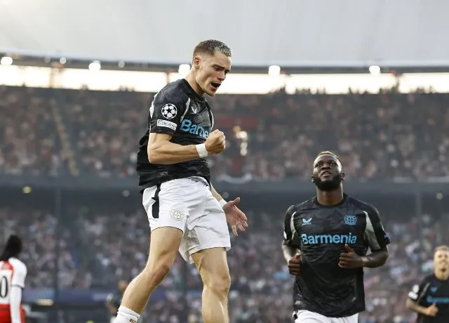 Florian Wirtz tiếp tục tỏa sáng với cú đúp vào lưới Feyenoord