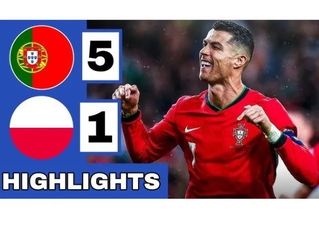 Vùi dập Ba Lan với tỷ số 5-1 Bồ Đào Nha tiếp tục thị uy sức mạnh