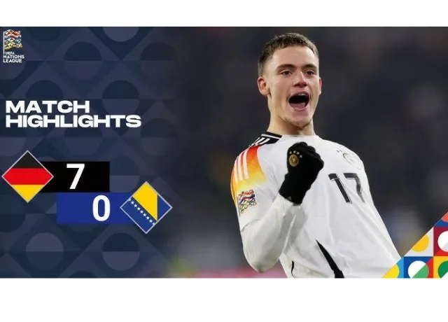 Xe tăng Đức hủy diệt Bosnia 7 bàn không gỡ tại League A