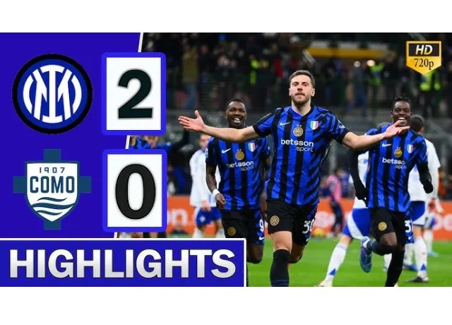 Inter Milan bám sát top đầu Serie sau chiến thắng 2-0 trước Como