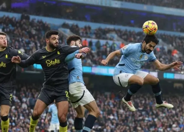 Man City gây thất vọng khi để Everton cầm hòa 1-1 trên sân nhà