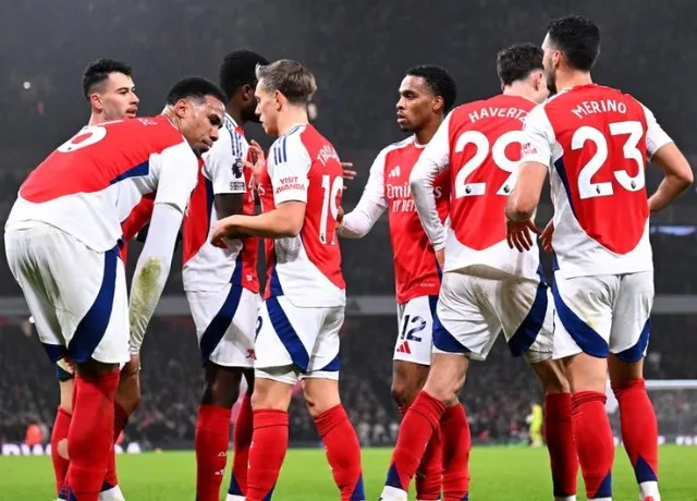 Trận đấu giữa Arsenal và Aston Villa trên sân Emirates ngày 18/1