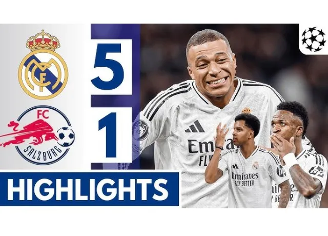 Rodrygo lập cú đúp Real thắng đậm RB salzburg 5-1