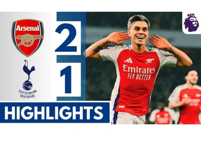 Arsenal vượt qua Tottenham leo lên top 2 Ngoại hạng Anh