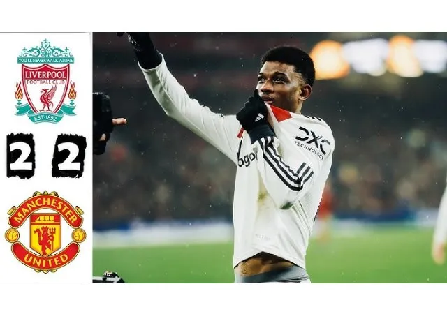 Liverpool gây thất vọng khi để MU chia điểm sau chuỗi trận thăng hoa