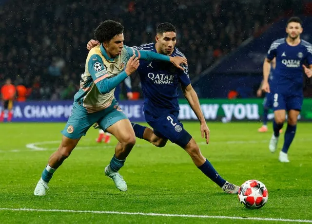 Trận đấu giữa PSG và Manchester City tại Cúp C1 mùa giải 2024/25