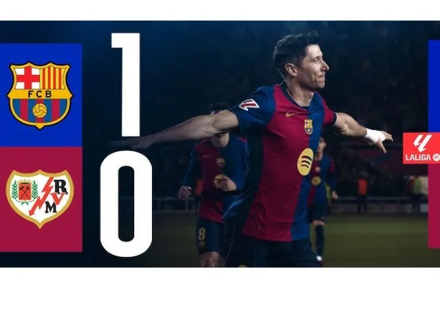 Barca thắng tối thiểu Rayo Vallecano vươn lên vị trí top 1 Laliga