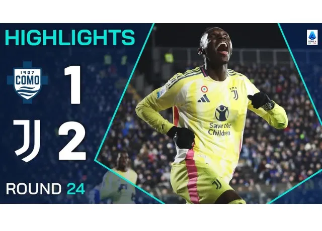 Juventus vượt qua Como 1907 với tỷ số 2-1 bằng bàn thắng cuối trận