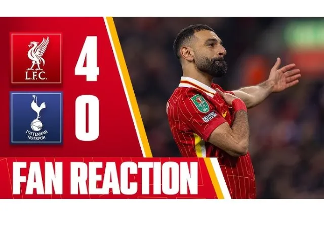 Vùi dập Tottenham 4 bàn không gỡ Liverpool vào chung kết Carabao Cúp