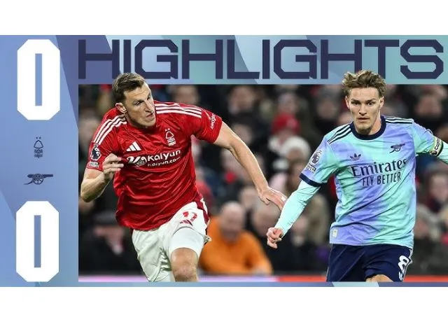 Arsenal gần như buông cuộc đua vô địch khi để hòa Nottingham