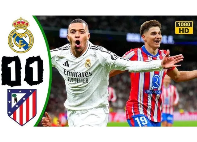 Real hòa thất vọng Atletico trong trận derby Laliga