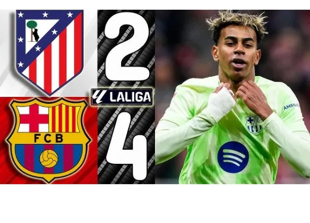 Barca lội ngược dòng kinh điển 4-2 trước Atletico Madrid