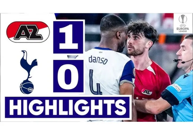 Tottenham thất bại 0-1 khi làm khách Az Alkmaar