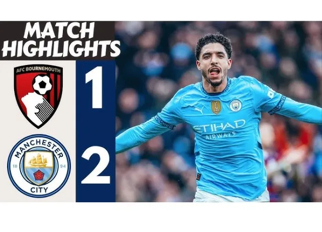 Man City lội ngược dòng 2-1 trước Bournemouth lấy vé bán kết cúp FA
