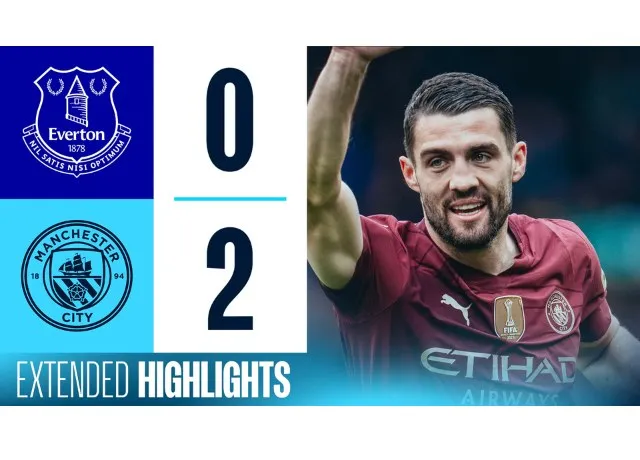 Man City leo lên vị trí thứ 4 sau khi đánh bại Everton với tỷ số 2-0