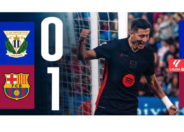 Barca có thắng lợi quan trọng khi làm khách trên sân Leganes