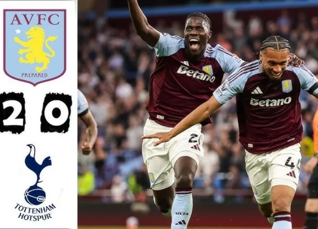 Aston Villa đánh bại Tottenham tỷ số 2-0 vào Top dự C1 mùa sau