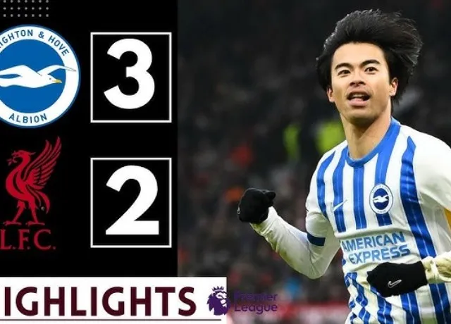 Brighton lội ngược dòng thành công trước Liverpool với tỷ số 3-2