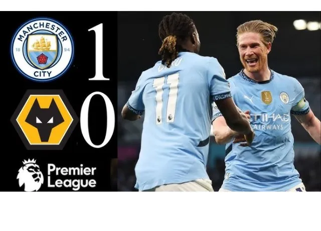 Man City có chiến thắng quan trọng 1-0 trước Wolves tại vòng 35 NHA