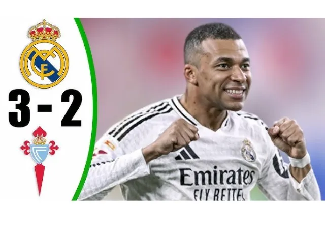 Mbappe lập cú đúp vào lưới Celta Vigo giúp Real nuôi hy vọng tại Laliga