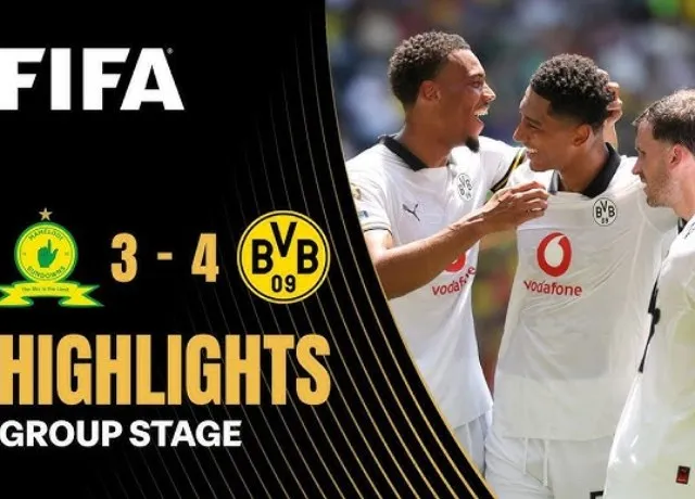 Dortmund thắng kịch tính Mamelodi Sundowns tỷ số 4-3