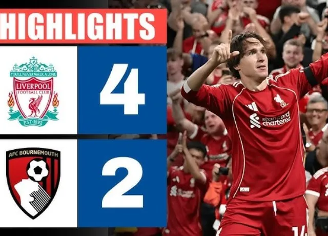 Liverpool giành chiến thắng 4-2 ngày khai mạc trước Bournemouth