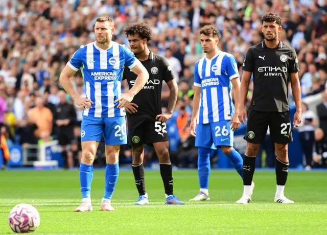 Man City thua cay đắng khi làm khách trên sân Brighton