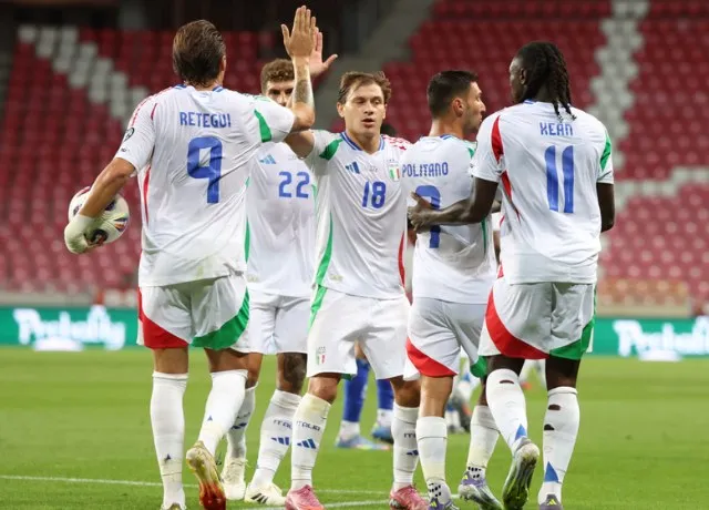 Italia có chiến thắng nghẹt thở 5-4 trước Israel