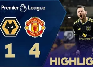 Wolves thua đậm 1-4 trước Man Utd tại vòng 15 Ngoại hạng Anh